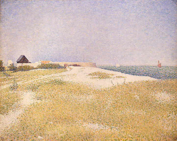 WikiOO.org - Encyclopedia of Fine Arts - Lukisan, Artwork Georges Pierre Seurat - View of Fort Samson