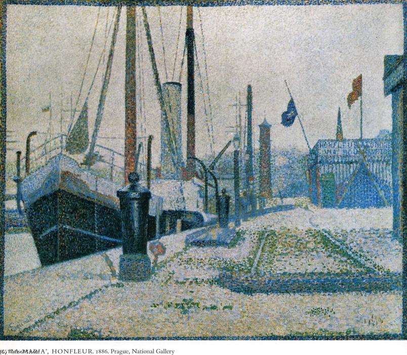 Wikioo.org - Encyklopedia Sztuk Pięknych - Malarstwo, Grafika Georges Pierre Seurat - The Maria, Honfleur