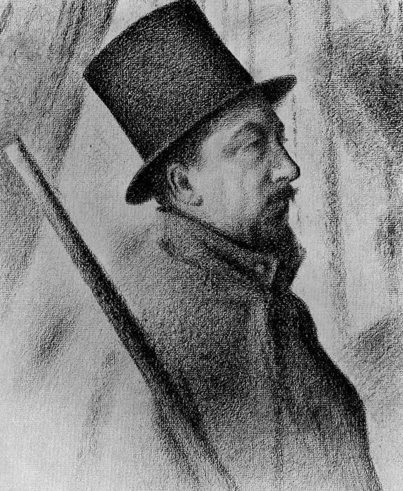 Wikoo.org - موسوعة الفنون الجميلة - اللوحة، العمل الفني Georges Pierre Seurat - Portrait of Paul Signac