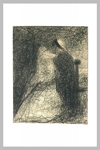 Wikioo.org - The Encyclopedia of Fine Arts - Painting, Artwork by Georges Pierre Seurat - Nurse sitting holding her baby