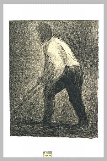 Wikioo.org - The Encyclopedia of Fine Arts - Painting, Artwork by Georges Pierre Seurat - The Ploughman