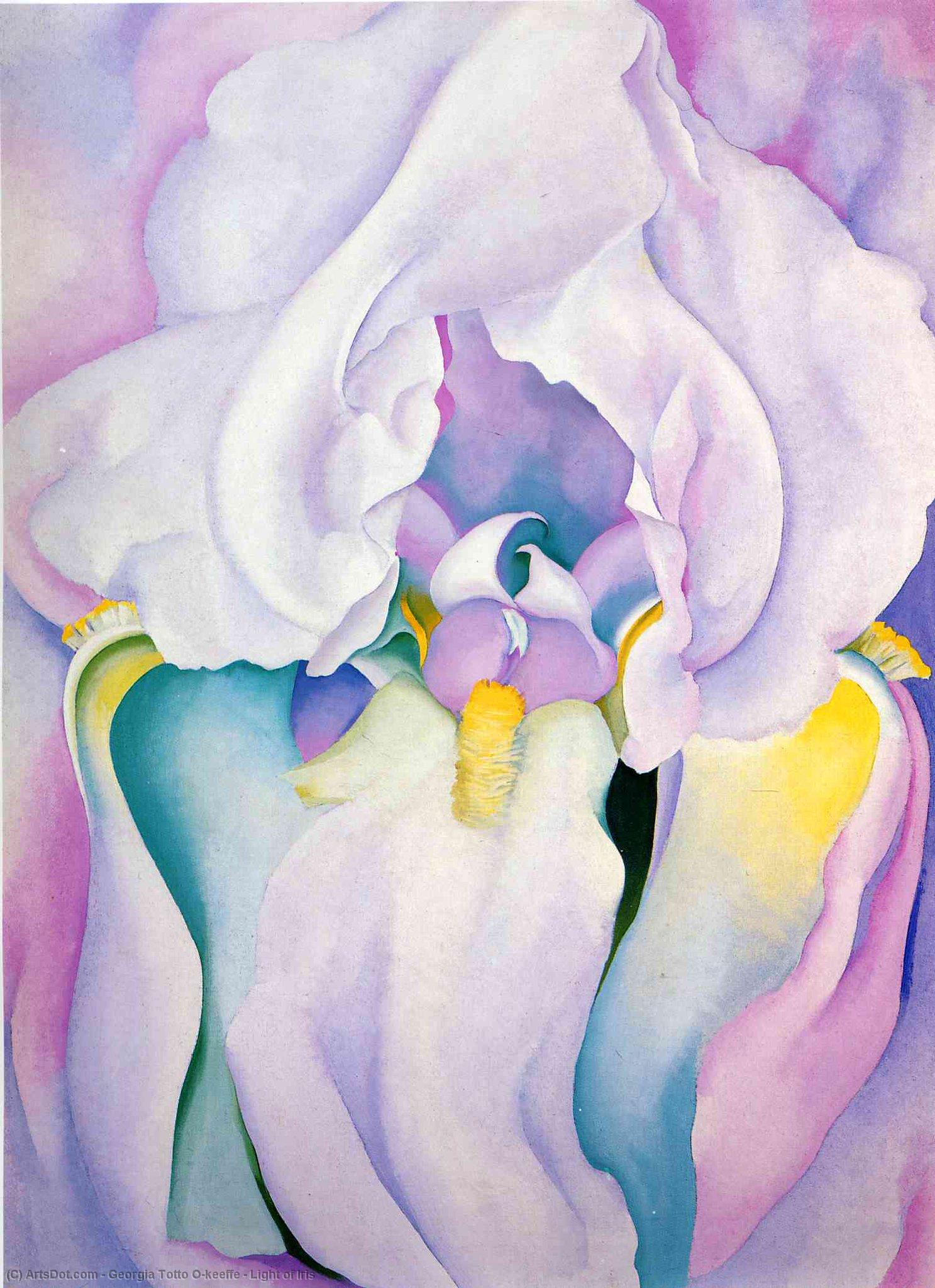 Wikioo.org – La Enciclopedia de las Bellas Artes - Pintura, Obras de arte de Georgia Totto O'keeffe - Luz de Iris