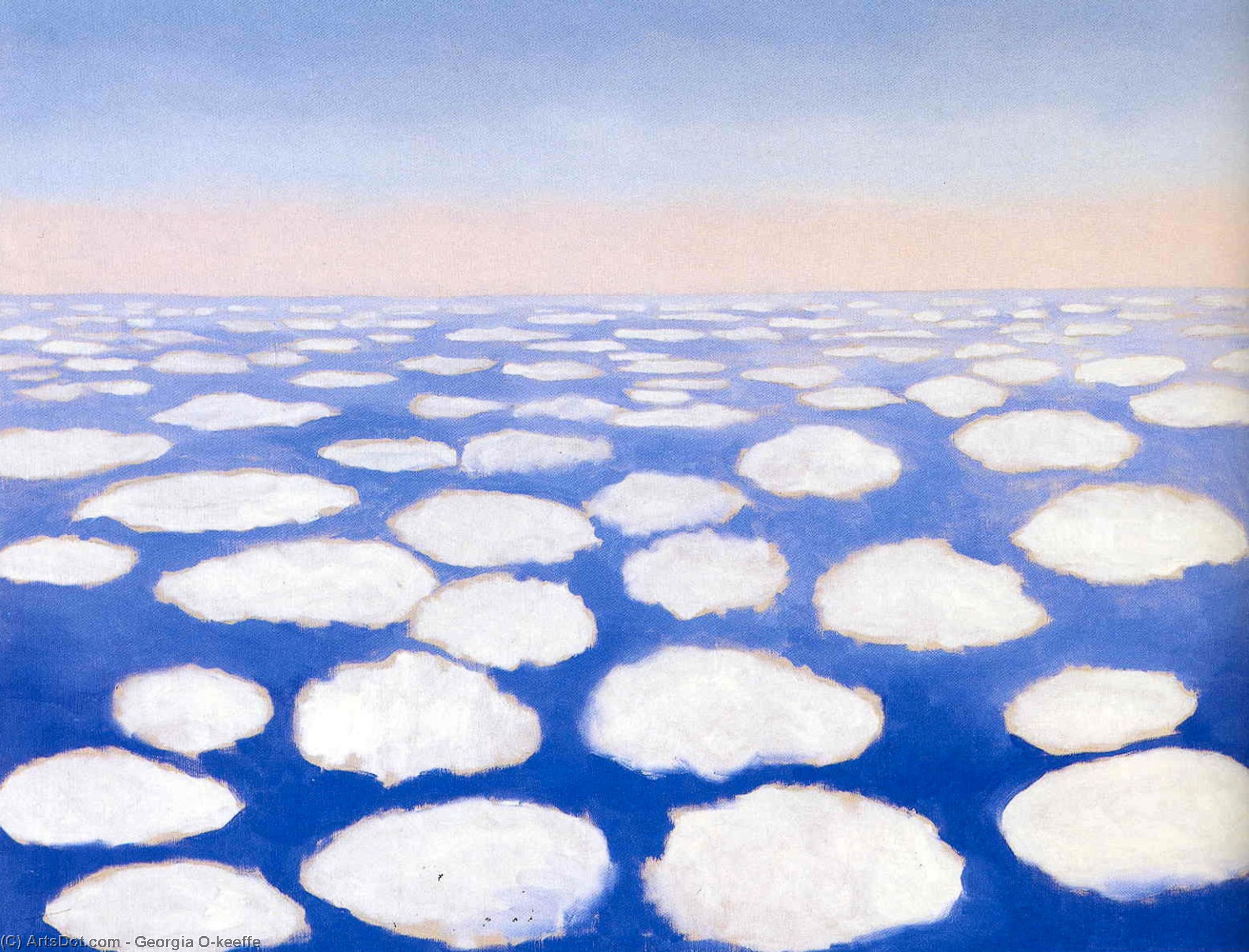 WikiOO.org - Encyclopedia of Fine Arts - Maleri, Artwork Georgia Totto O'keeffe - Above the Clouds I