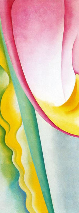 WikiOO.org - Encyclopedia of Fine Arts - Maľba, Artwork Georgia Totto O'keeffe - Abstraction No. 77 (Tulip)