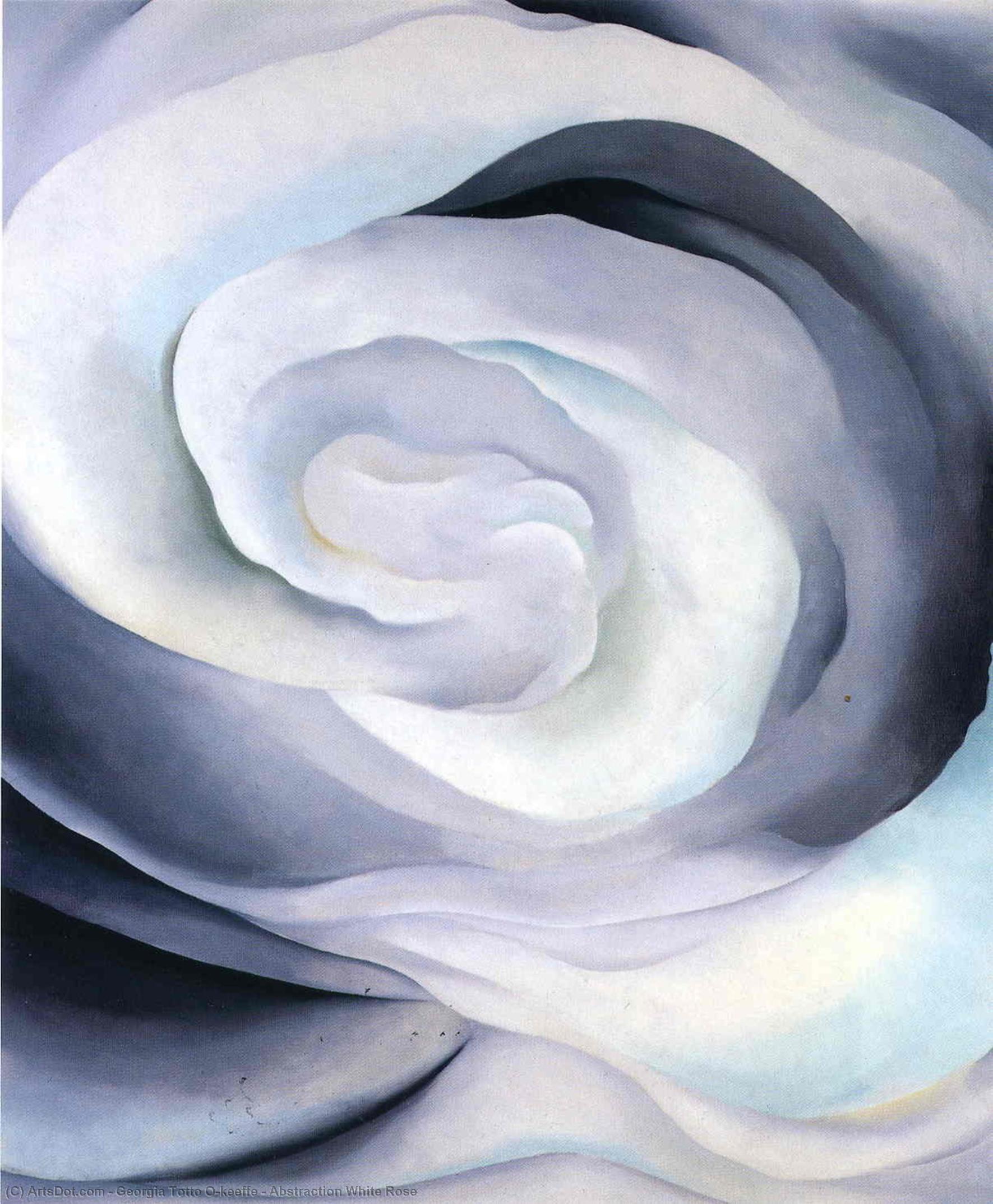 Wikioo.org - สารานุกรมวิจิตรศิลป์ - จิตรกรรม Georgia Totto O'keeffe - Abstraction White Rose