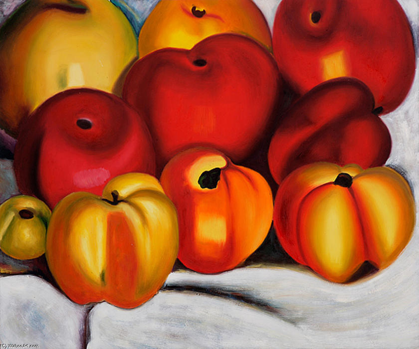 WikiOO.org - Encyclopedia of Fine Arts - Maľba, Artwork Georgia Totto O'keeffe - Apple Family II