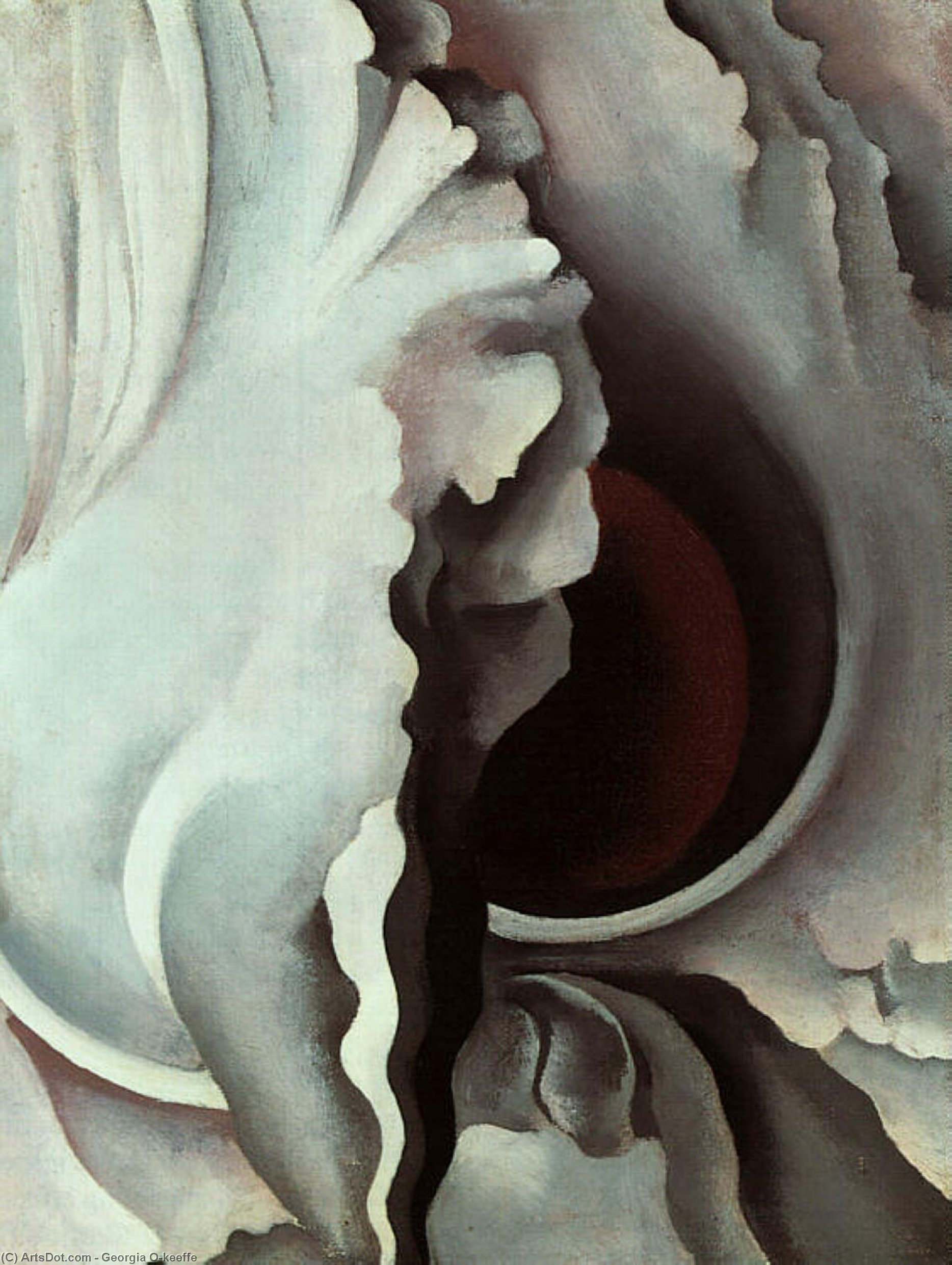 WikiOO.org - Encyclopedia of Fine Arts - Maľba, Artwork Georgia Totto O'keeffe - Black Iris
