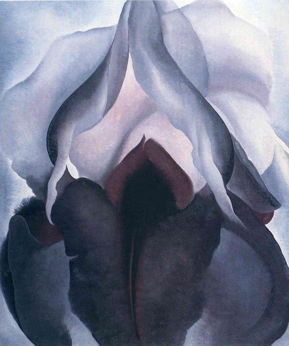 WikiOO.org - Encyclopedia of Fine Arts - Maľba, Artwork Georgia Totto O'keeffe - Black Iris