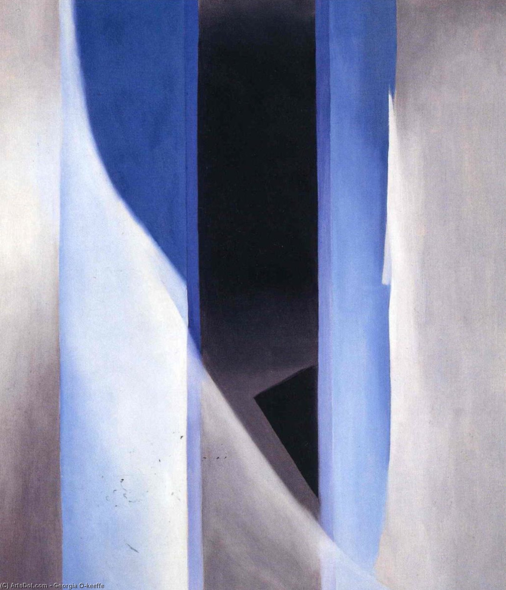 WikiOO.org - Encyclopedia of Fine Arts - Schilderen, Artwork Georgia Totto O'keeffe - Blue 2