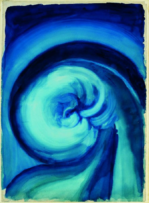 WikiOO.org - Encyclopedia of Fine Arts - Maľba, Artwork Georgia Totto O'keeffe - Blue I