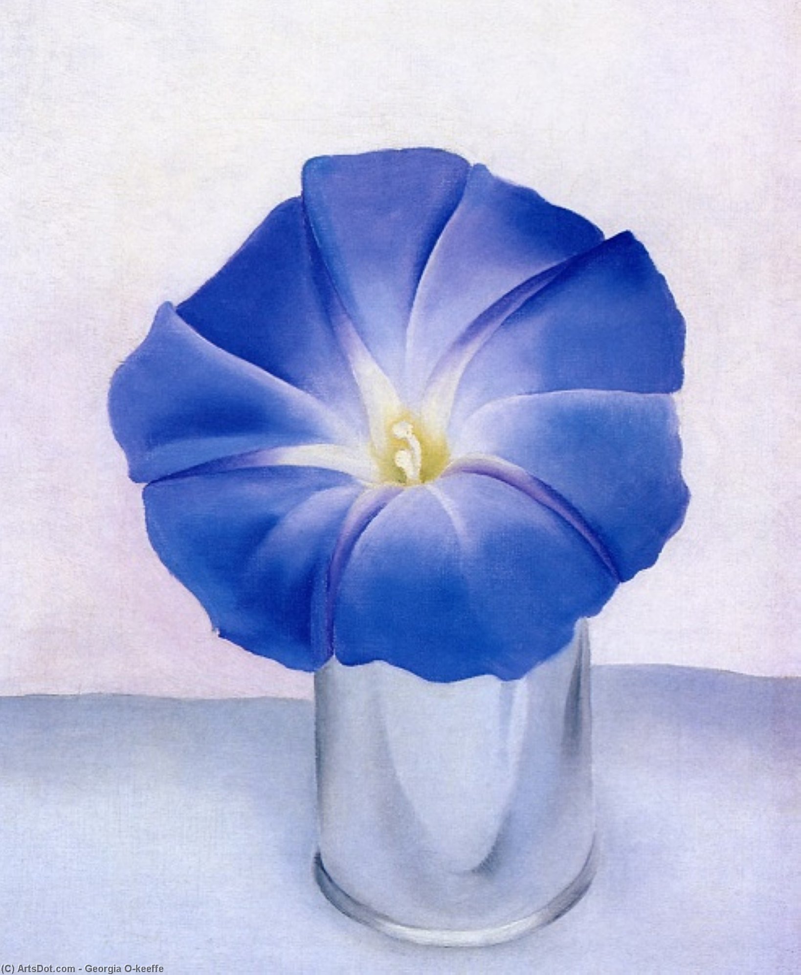 WikiOO.org - Encyclopedia of Fine Arts - Maľba, Artwork Georgia Totto O'keeffe - Blue Morning Glory