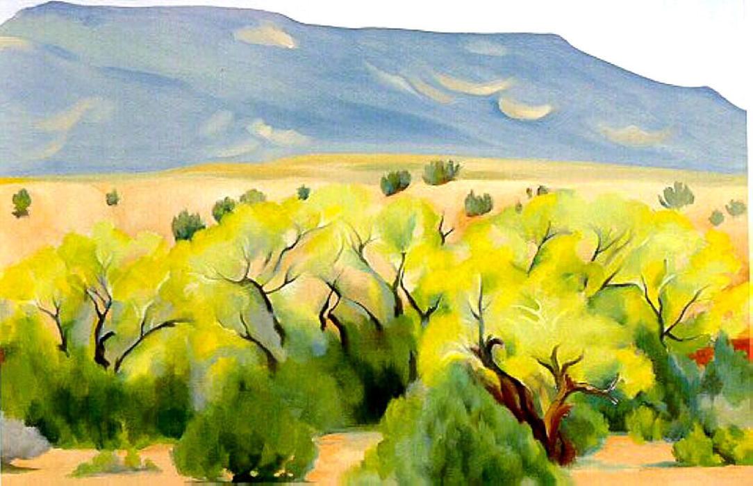 WikiOO.org - Encyclopedia of Fine Arts - Schilderen, Artwork Georgia Totto O'keeffe - Cottonwood III