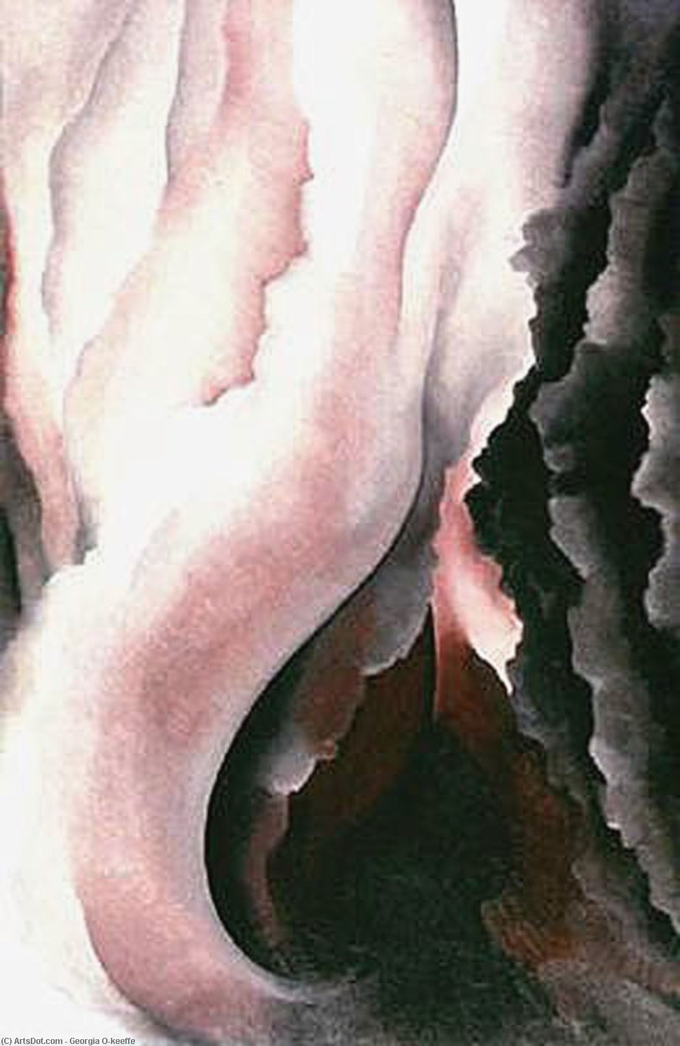 WikiOO.org - Енциклопедия за изящни изкуства - Живопис, Произведения на изкуството Georgia Totto O'keeffe - Dark Iris ?2