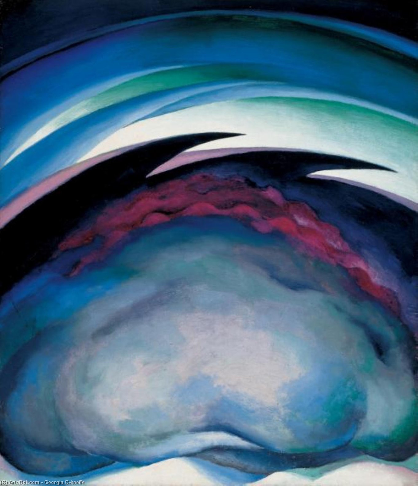Wikioo.org – La Enciclopedia de las Bellas Artes - Pintura, Obras de arte de Georgia Totto O'keeffe - desde el llanos