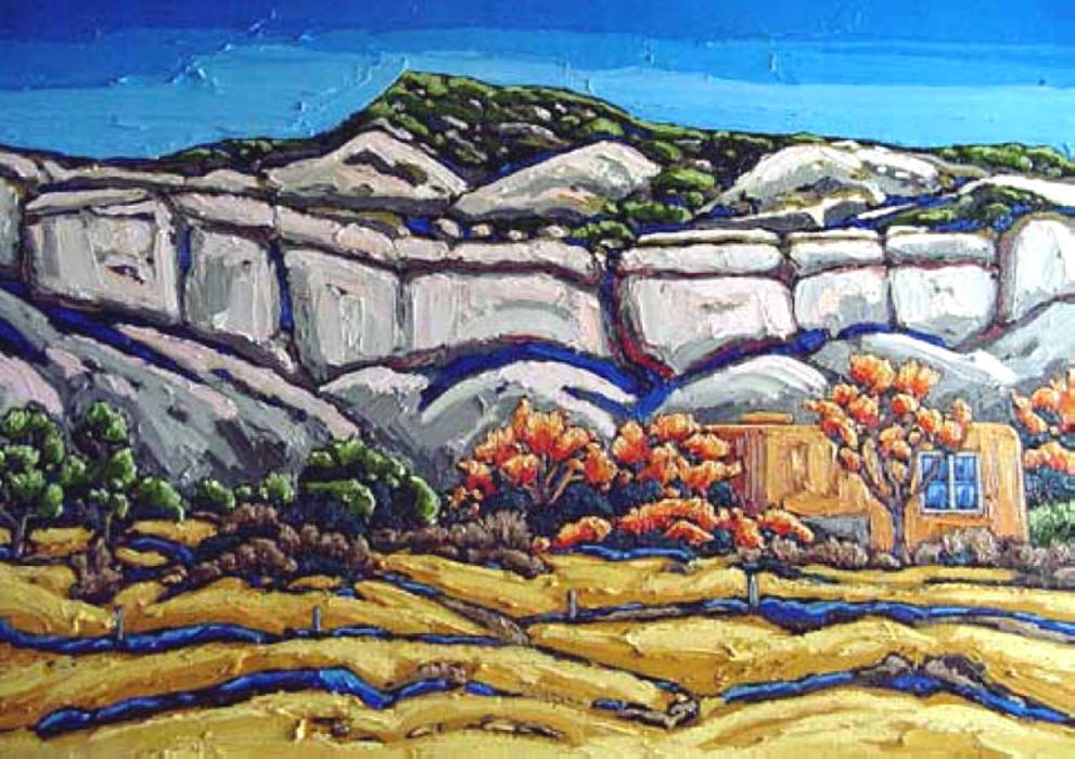 WikiOO.org - Енциклопедия за изящни изкуства - Живопис, Произведения на изкуството Georgia Totto O'keeffe - Ghost Ranch Painting