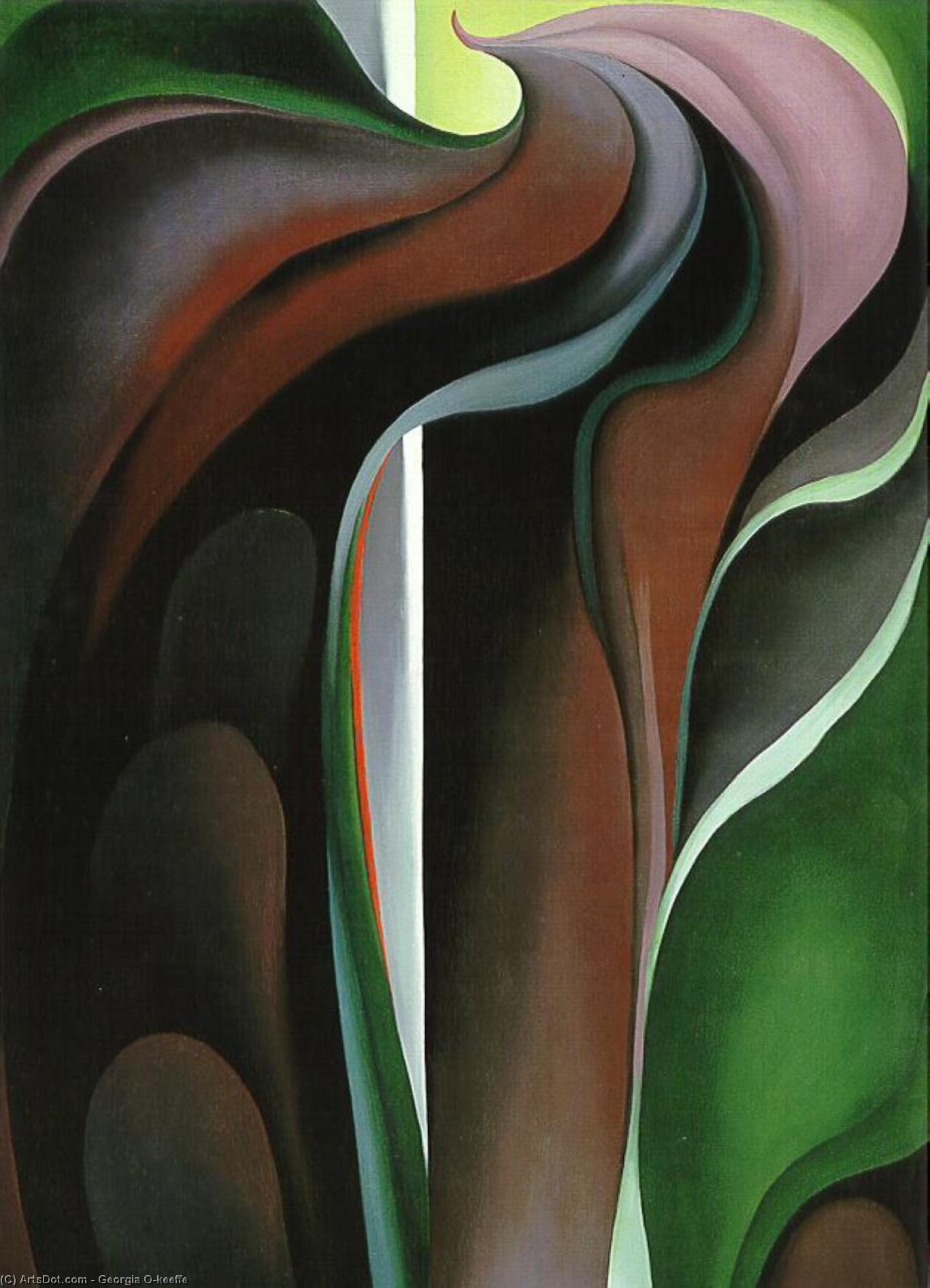 Wikioo.org - The Encyclopedia of Fine Arts - Painting, Artwork by Georgia Totto O'keeffe - Jack in the Pulpit ?V