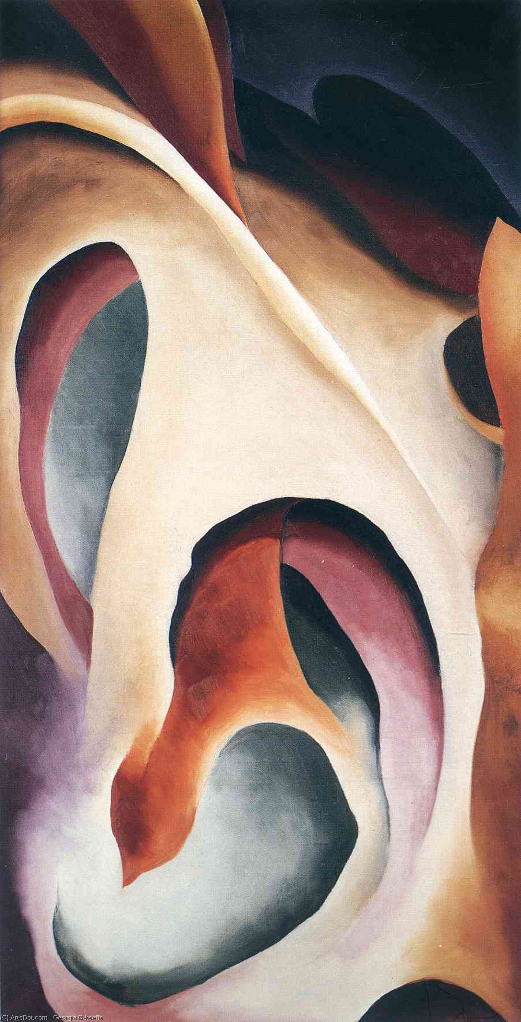 Wikioo.org - The Encyclopedia of Fine Arts - Painting, Artwork by Georgia Totto O'keeffe - Leaf Motif 2