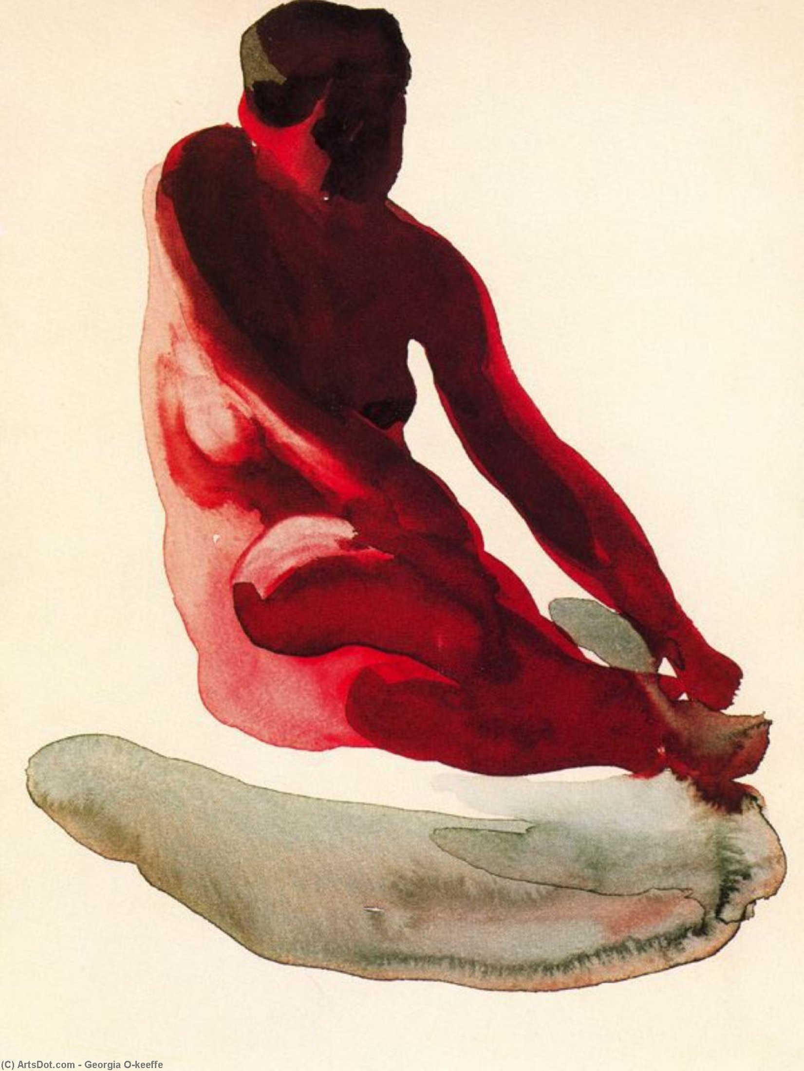 WikiOO.org - Encyclopedia of Fine Arts - Maľba, Artwork Georgia Totto O'keeffe - Nude Series