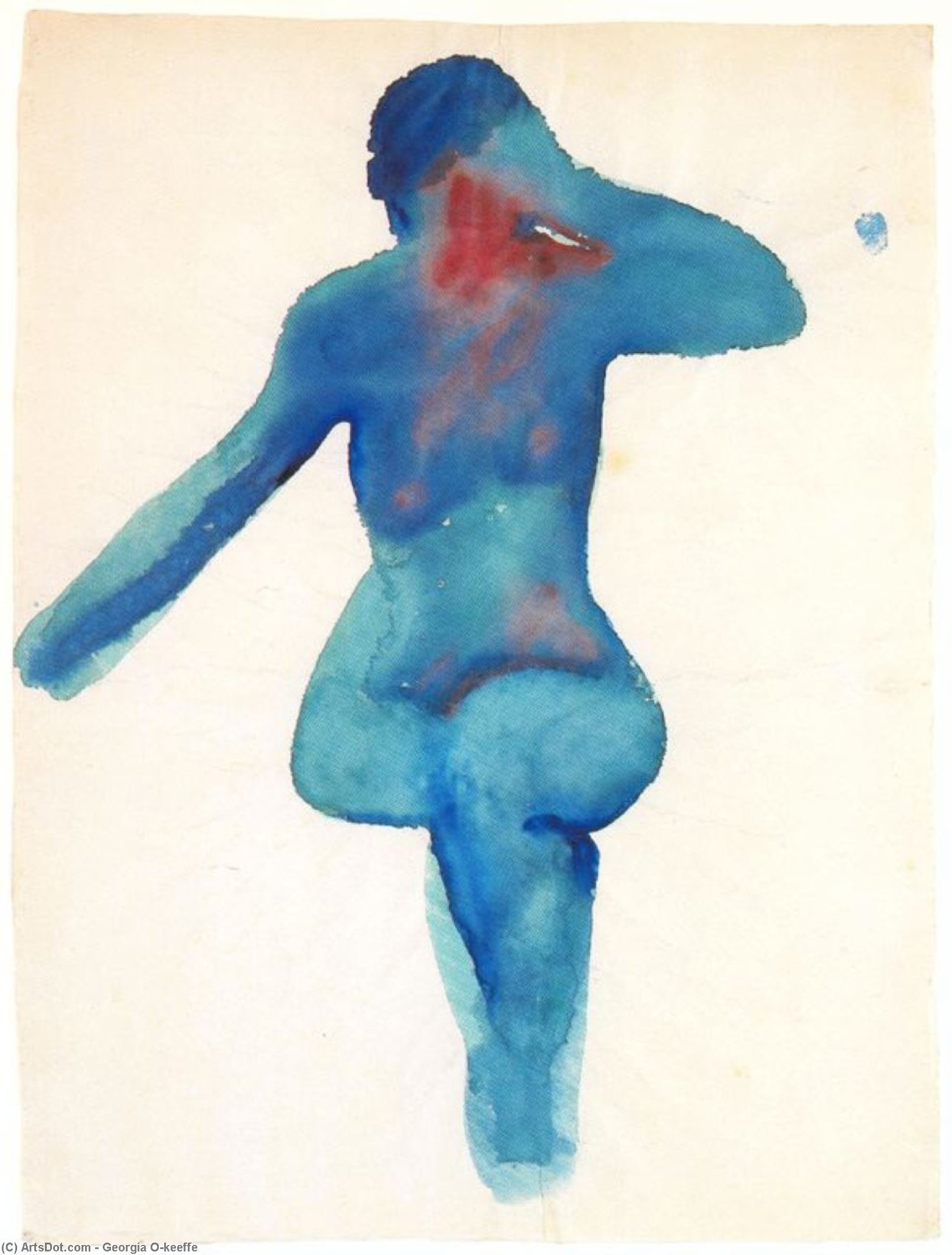 WikiOO.org - Енциклопедия за изящни изкуства - Живопис, Произведения на изкуството Georgia Totto O'keeffe - Nude Series VIII