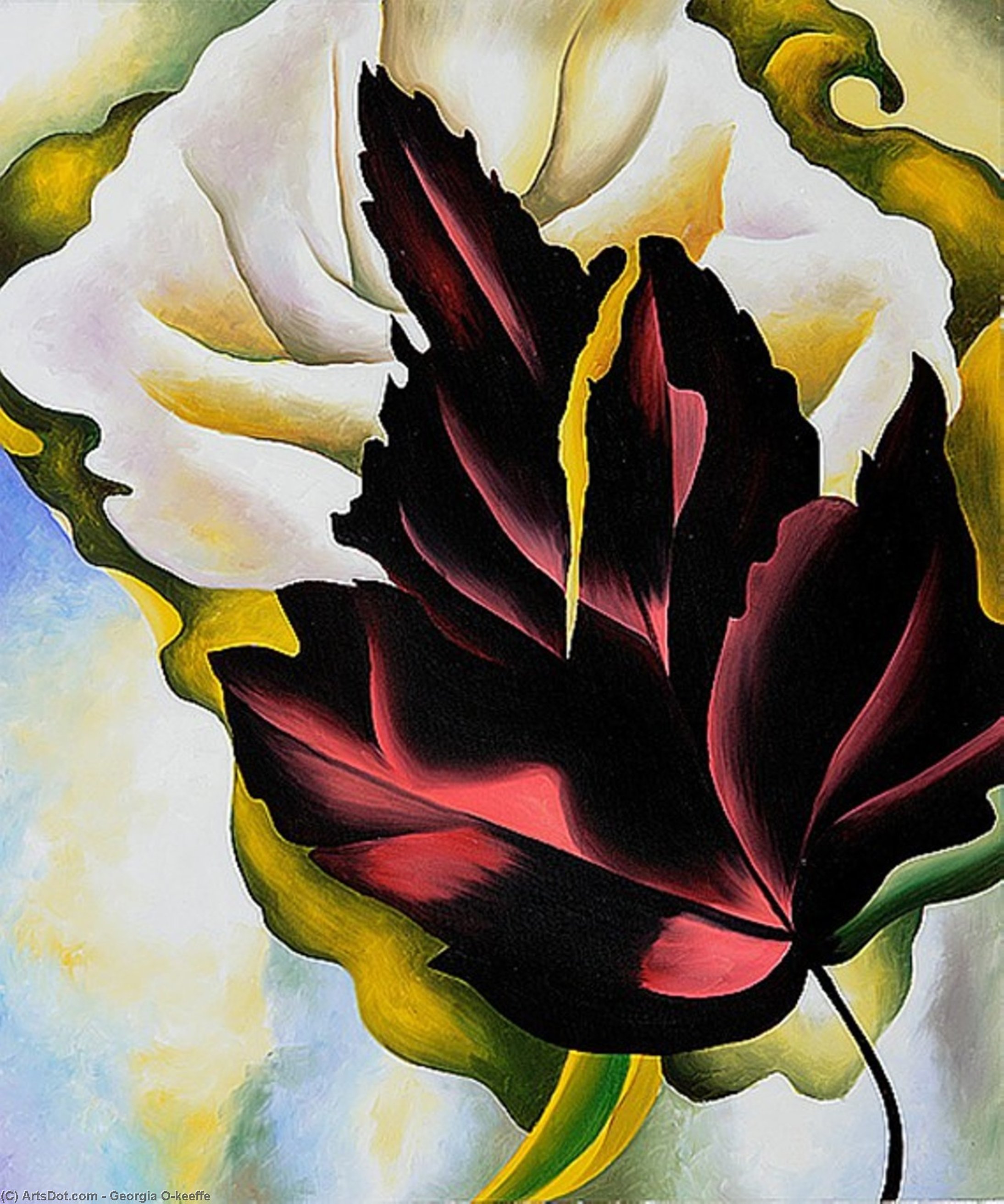 WikiOO.org - Енциклопедія образотворчого мистецтва - Живопис, Картини
 Georgia Totto O'keeffe - Pattern Leaves
