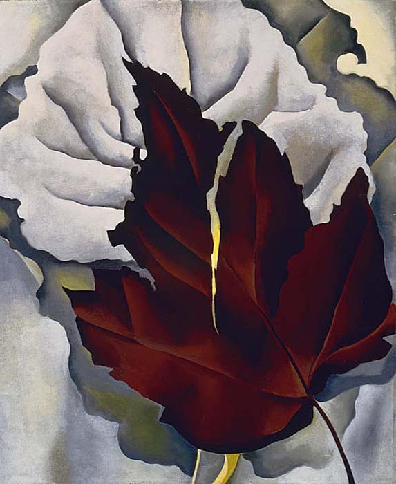Wikioo.org - สารานุกรมวิจิตรศิลป์ - จิตรกรรม Georgia Totto O'keeffe - Pattern of Leaves