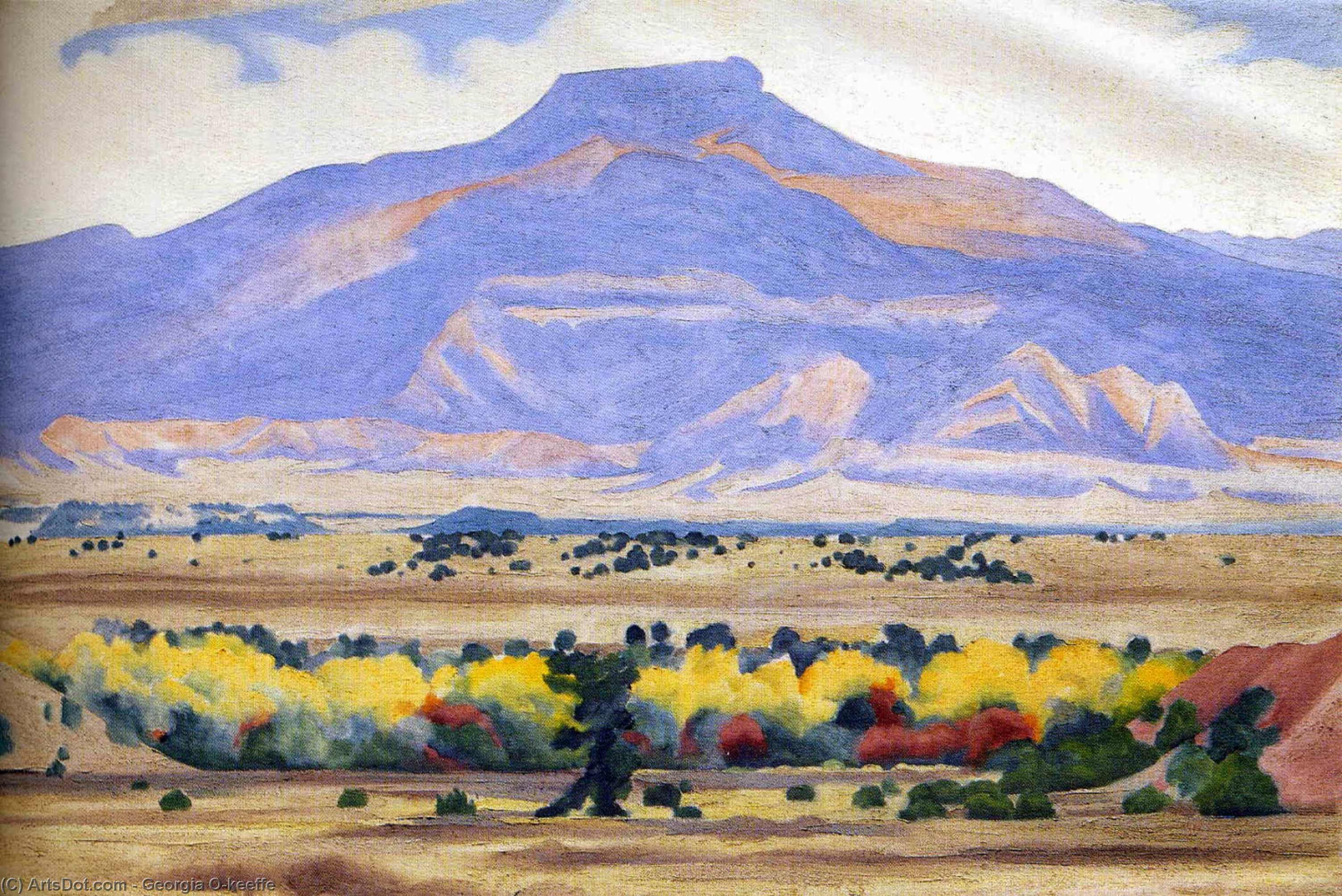 Wikioo.org - The Encyclopedia of Fine Arts - Painting, Artwork by Georgia Totto O'keeffe - Pedernal