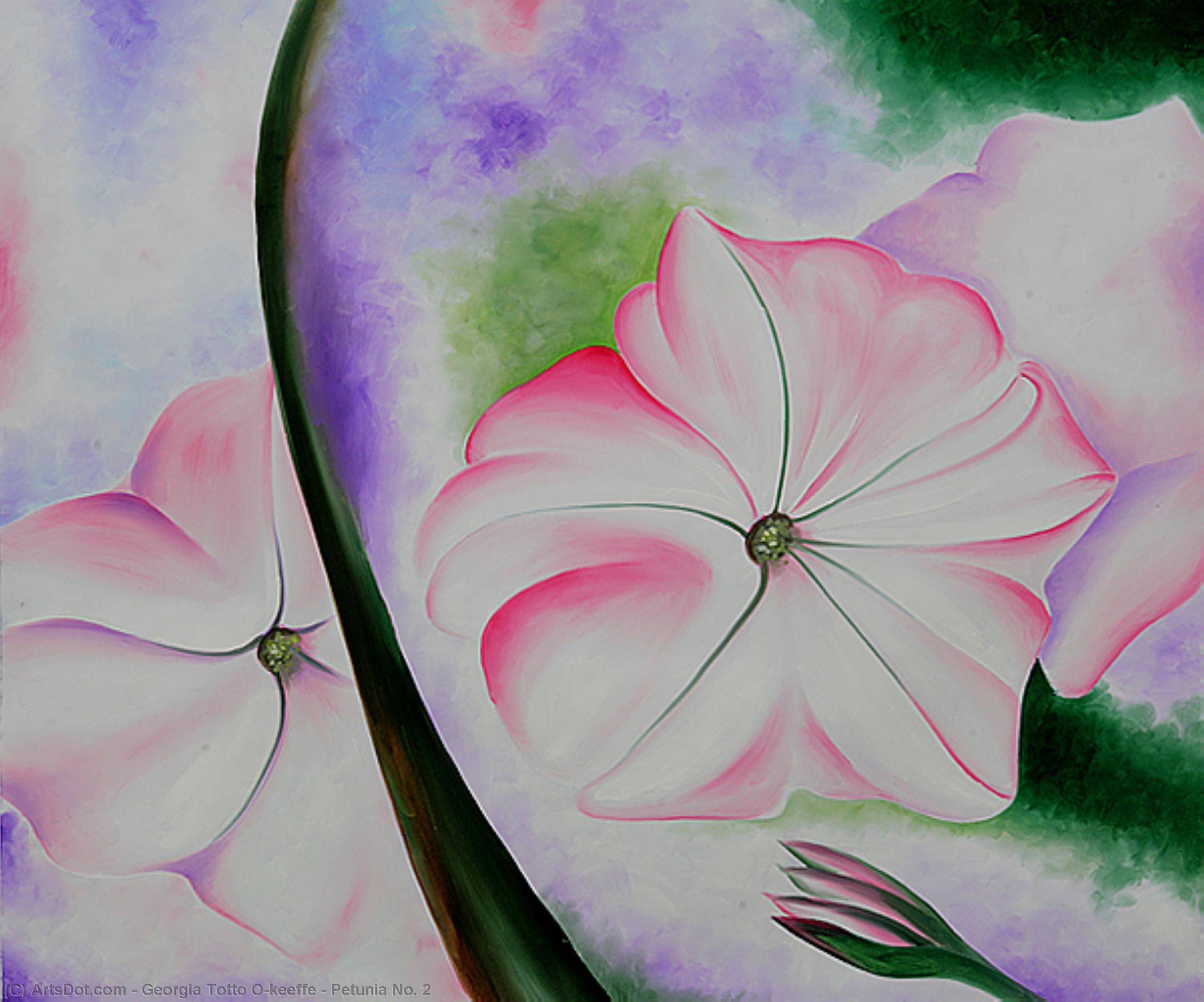 Wikioo.org - The Encyclopedia of Fine Arts - Painting, Artwork by Georgia Totto O'keeffe - Petunia No. 2