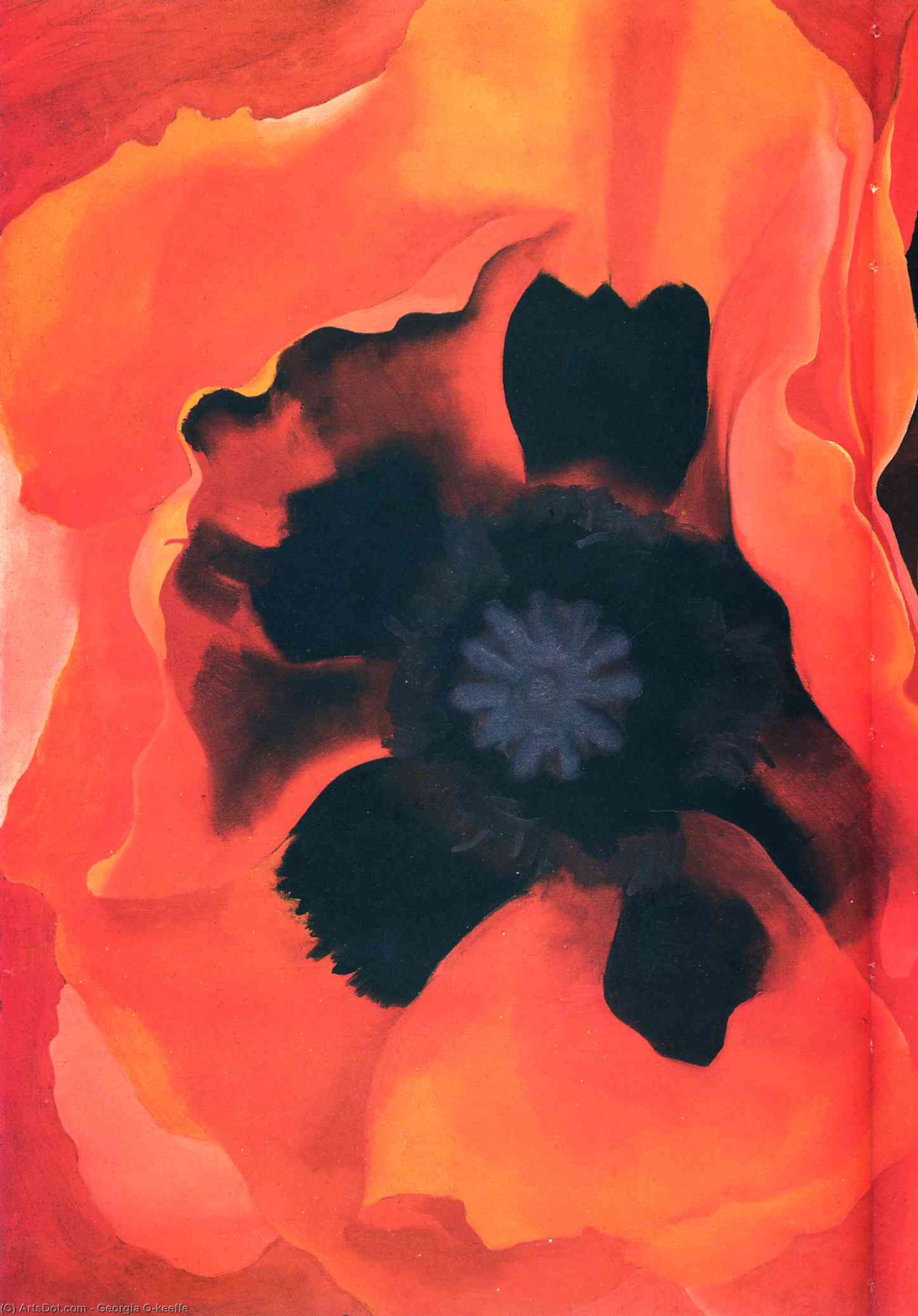 Wikioo.org - The Encyclopedia of Fine Arts - Painting, Artwork by Georgia Totto O'keeffe - Poppy 2