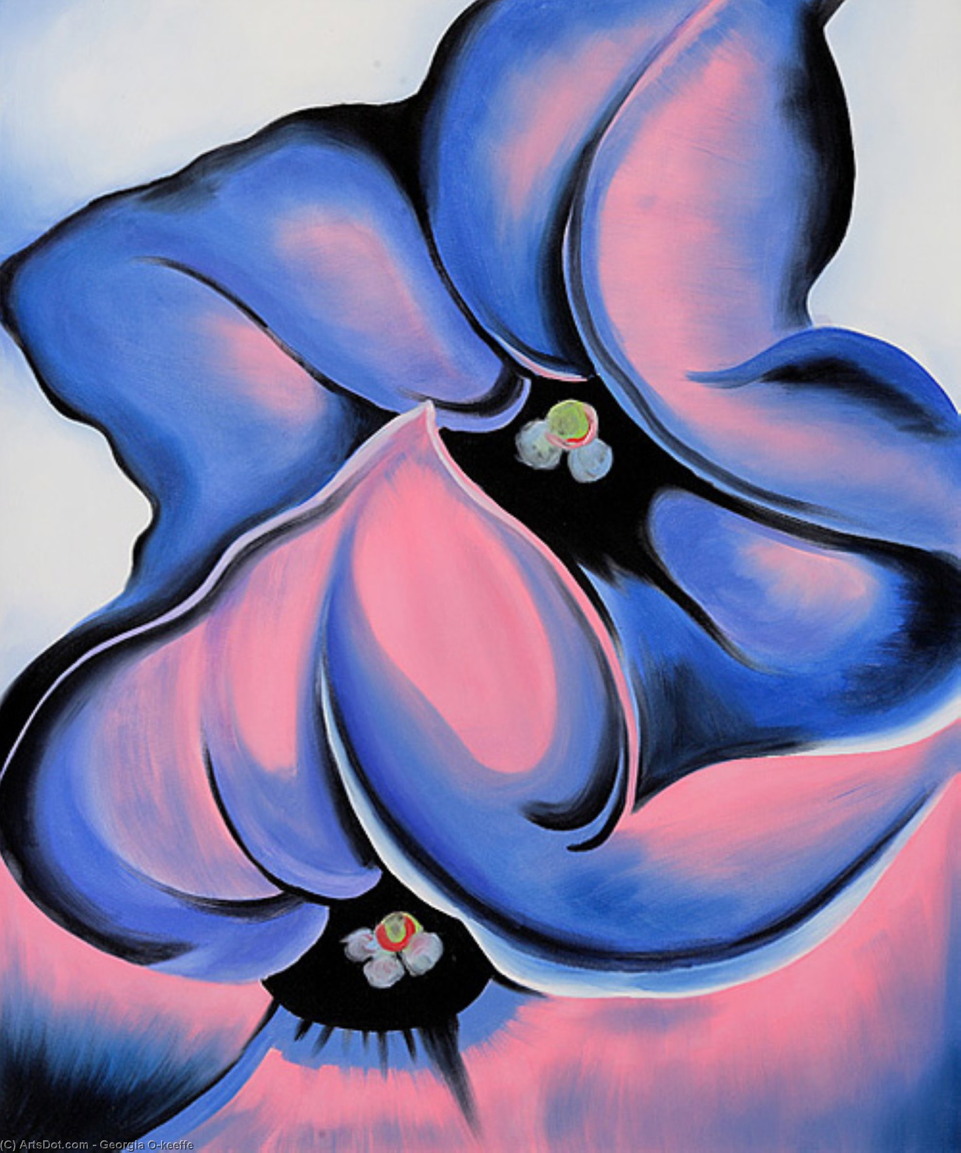 Wikioo.org – La Enciclopedia de las Bellas Artes - Pintura, Obras de arte de Georgia Totto O'keeffe - petunia púrpura