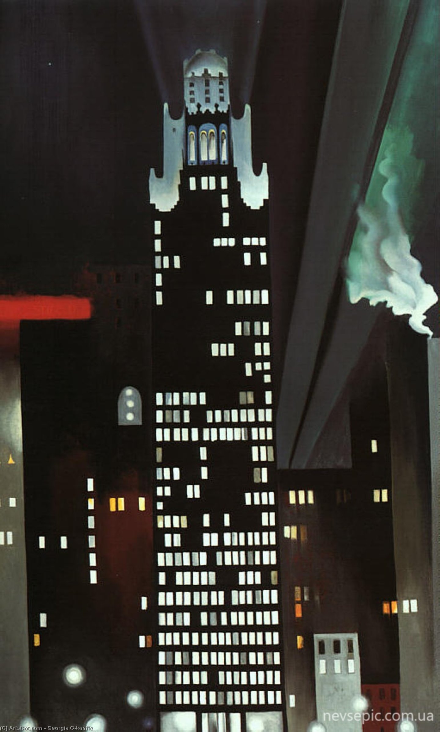 Wikioo.org - The Encyclopedia of Fine Arts - Painting, Artwork by Georgia Totto O'keeffe - Radiator Building