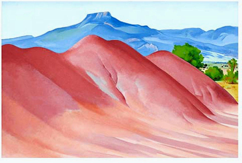 WikiOO.org - Енциклопедия за изящни изкуства - Живопис, Произведения на изкуството Georgia Totto O'keeffe - Red Hills and Pedernal