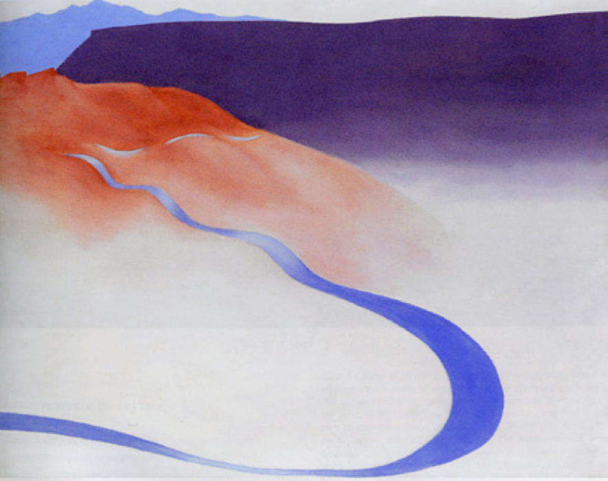 Wikioo.org - The Encyclopedia of Fine Arts - Painting, Artwork by Georgia Totto O'keeffe - Road to the Ranch