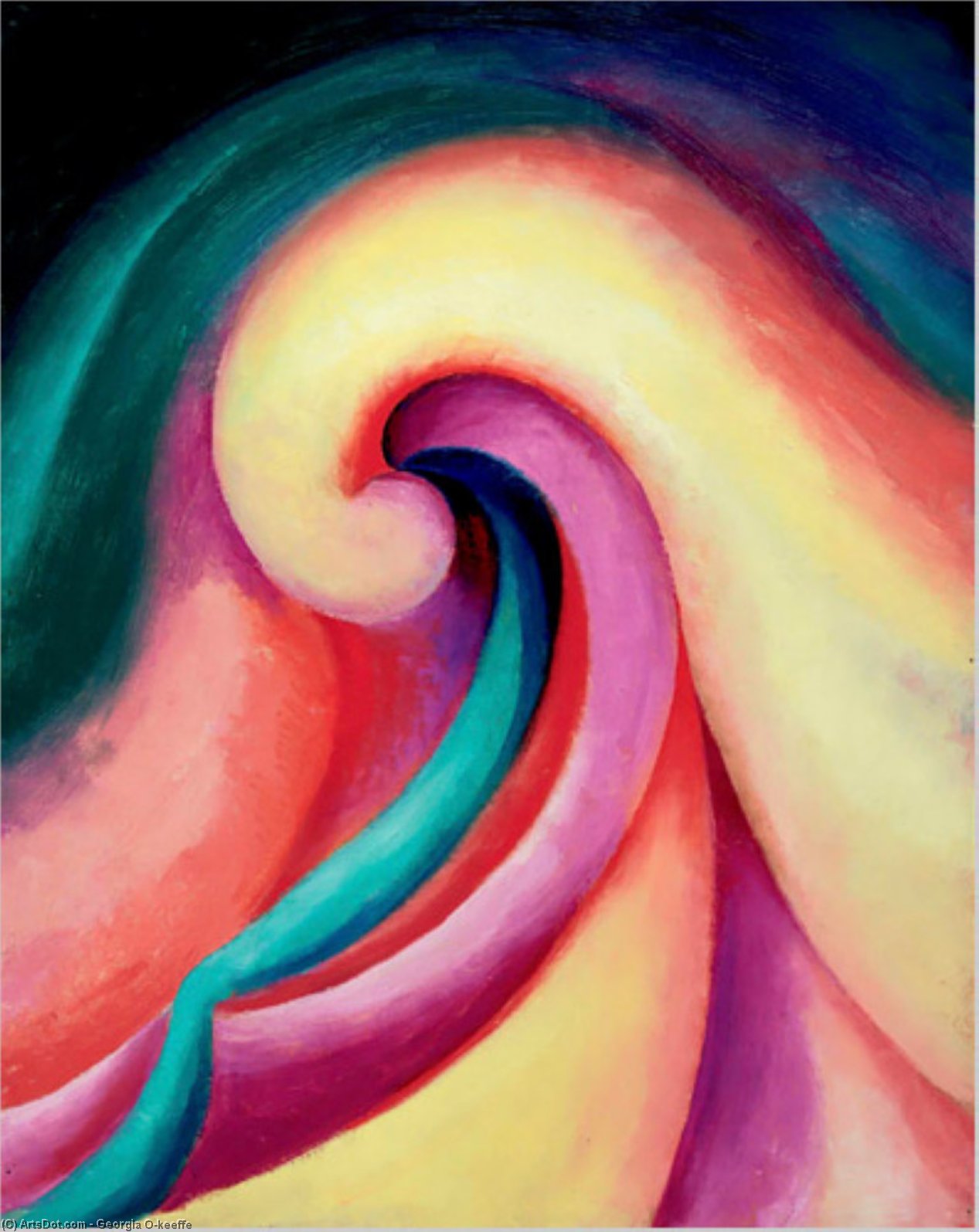 WikiOO.org - Енциклопедия за изящни изкуства - Живопис, Произведения на изкуството Georgia Totto O'keeffe - Series I, No. 3