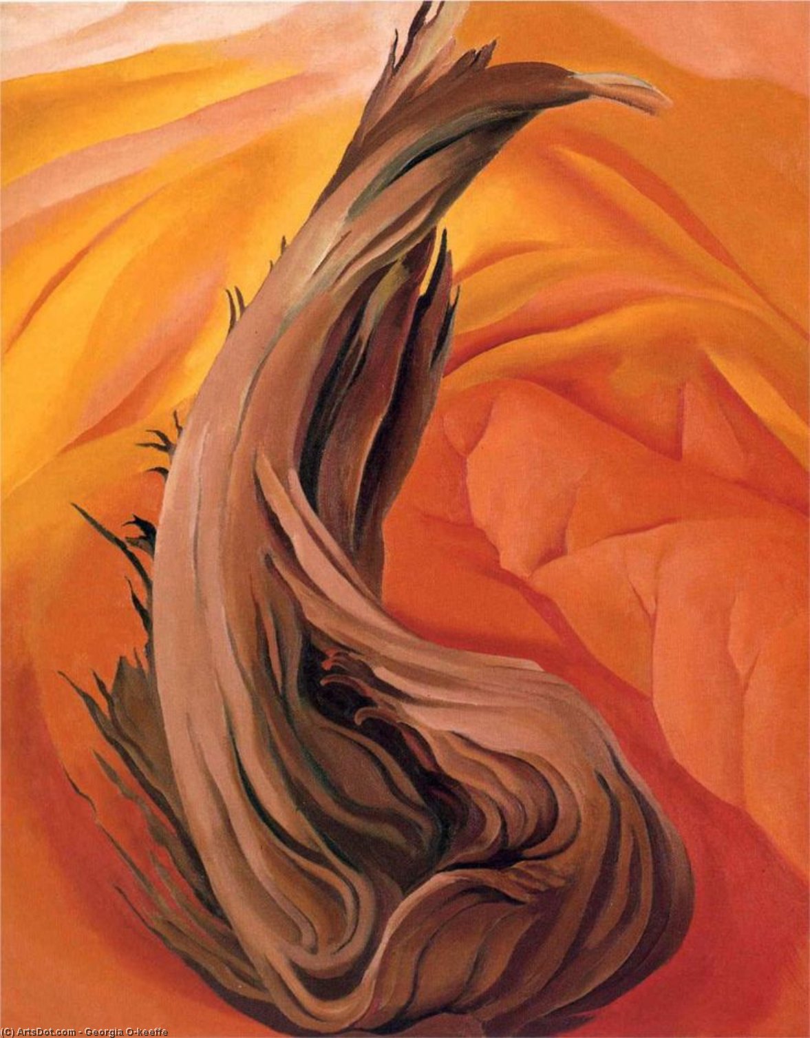 WikiOO.org - Енциклопедия за изящни изкуства - Живопис, Произведения на изкуството Georgia Totto O'keeffe - Stamp in Red Hills