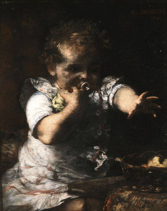 Wikioo.org - The Encyclopedia of Fine Arts - Painting, Artwork by Georgios Jakobides - The insatiable