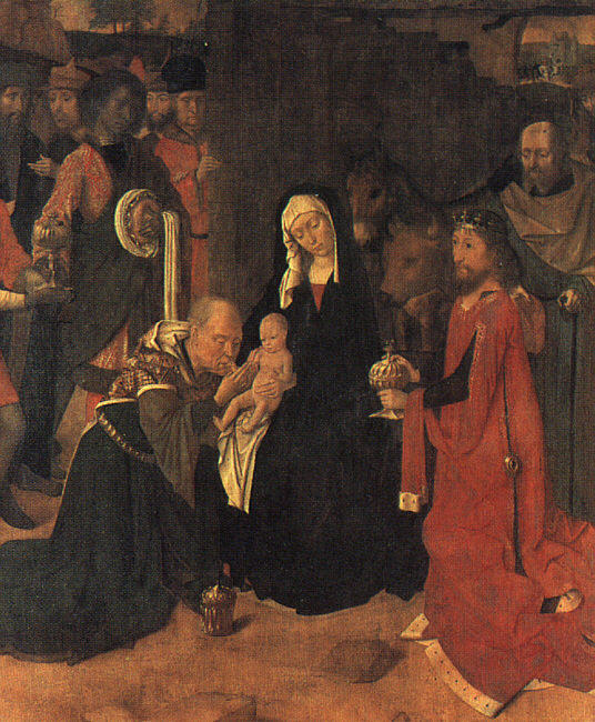 Wikioo.org - The Encyclopedia of Fine Arts - Painting, Artwork by Gerard David - The Adoration of the Magi