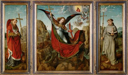 WikiOO.org - Enciclopédia das Belas Artes - Pintura, Arte por Gerard David - Altar of Archangel Michael