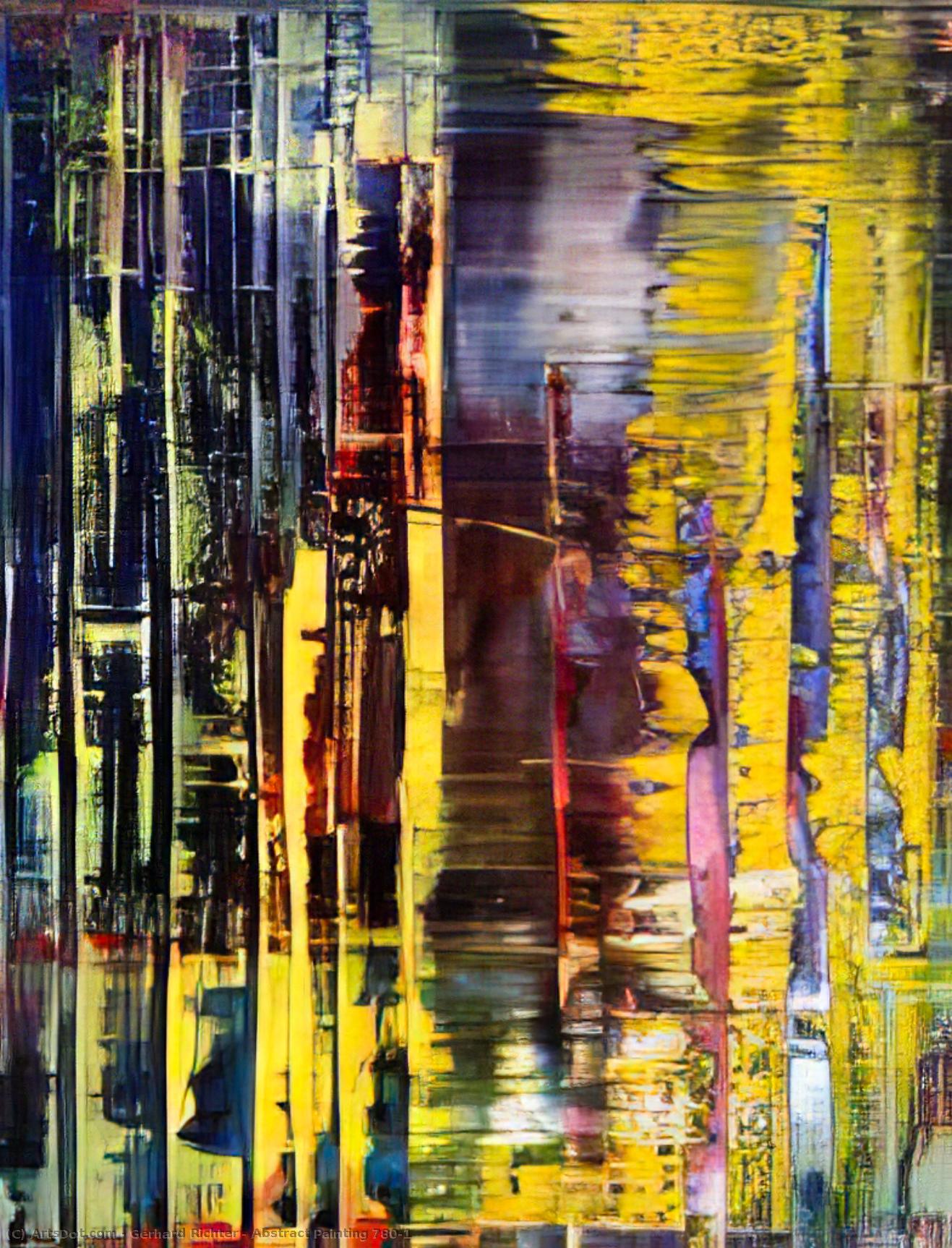 Wikioo.org - Bách khoa toàn thư về mỹ thuật - Vẽ tranh, Tác phẩm nghệ thuật Gerhard Richter - Abstract Painting 780-1
