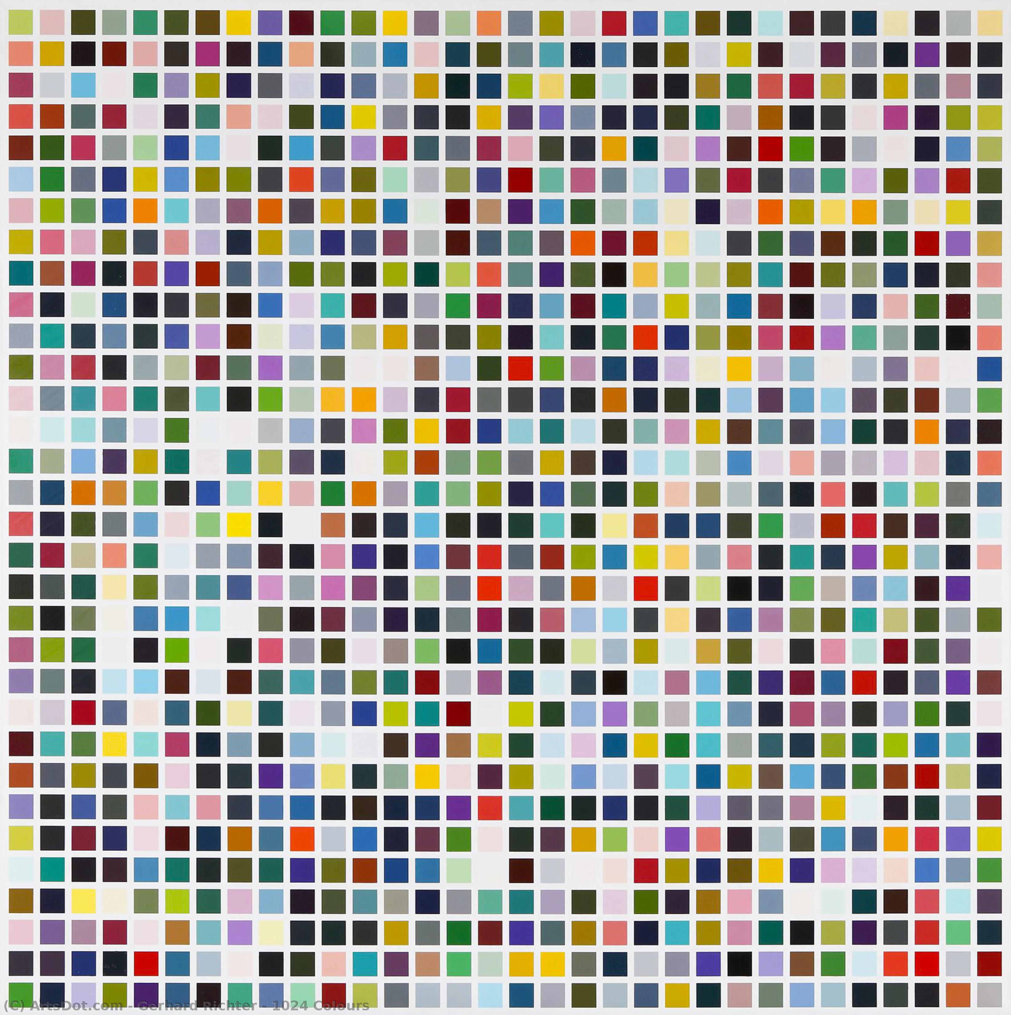 WikiOO.org - Енциклопедія образотворчого мистецтва - Живопис, Картини
 Gerhard Richter - 1024 Colours