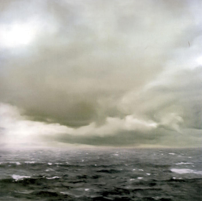 Wikoo.org - موسوعة الفنون الجميلة - اللوحة، العمل الفني Gerhard Richter - Seascape (Cloudy)