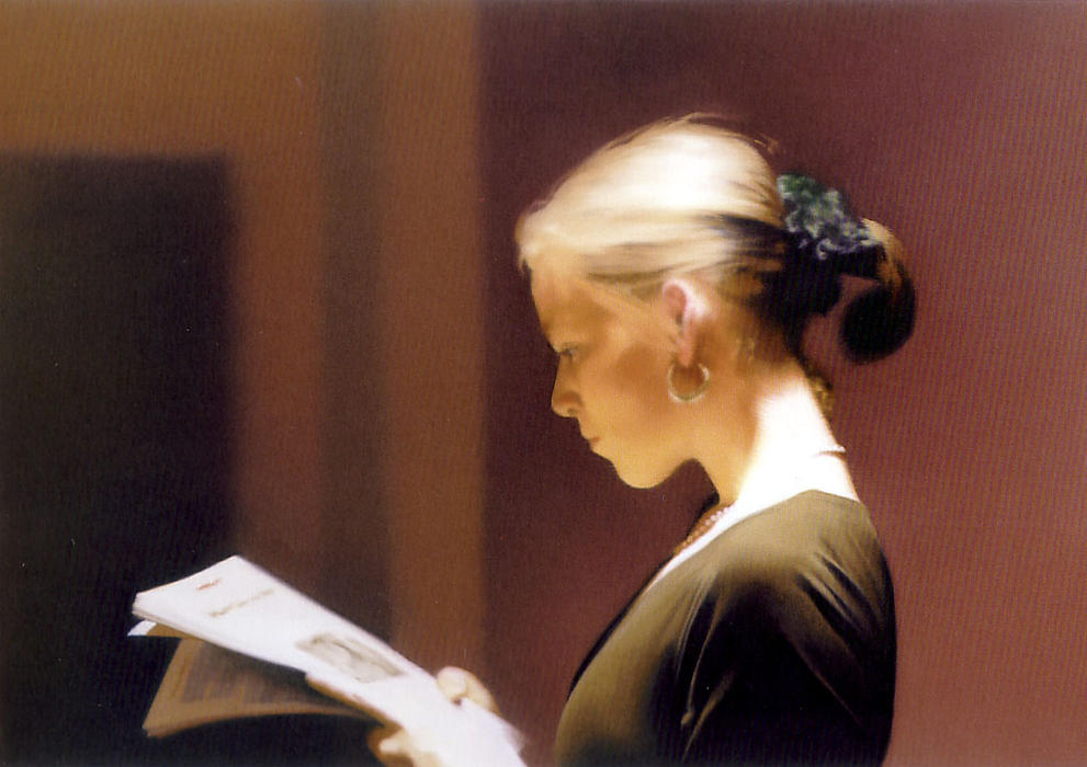 Wikioo.org - The Encyclopedia of Fine Arts - Painting, Artwork by Gerhard Richter - Reading