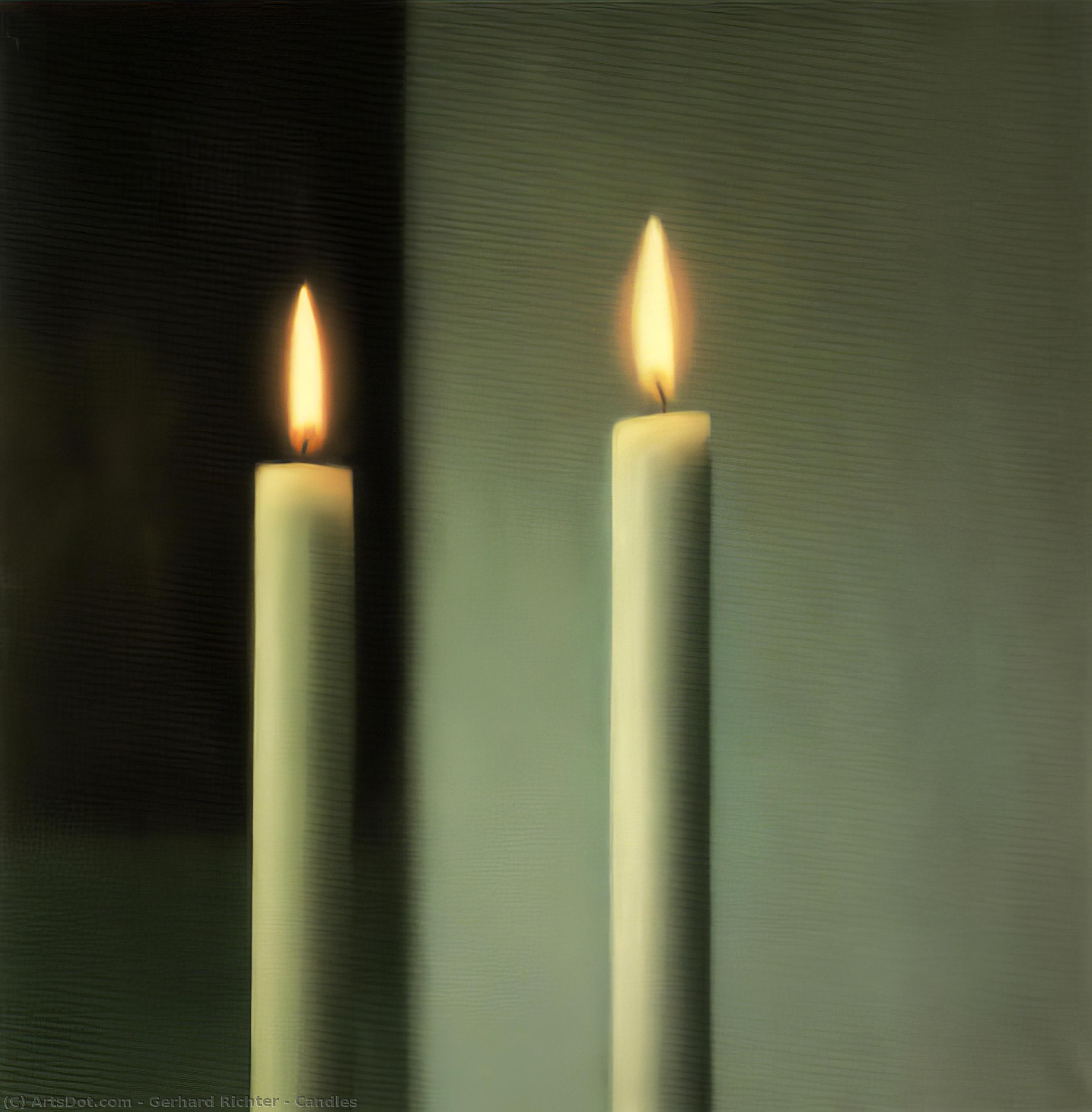 WikiOO.org – 美術百科全書 - 繪畫，作品 Gerhard Richter - 蜡烛
