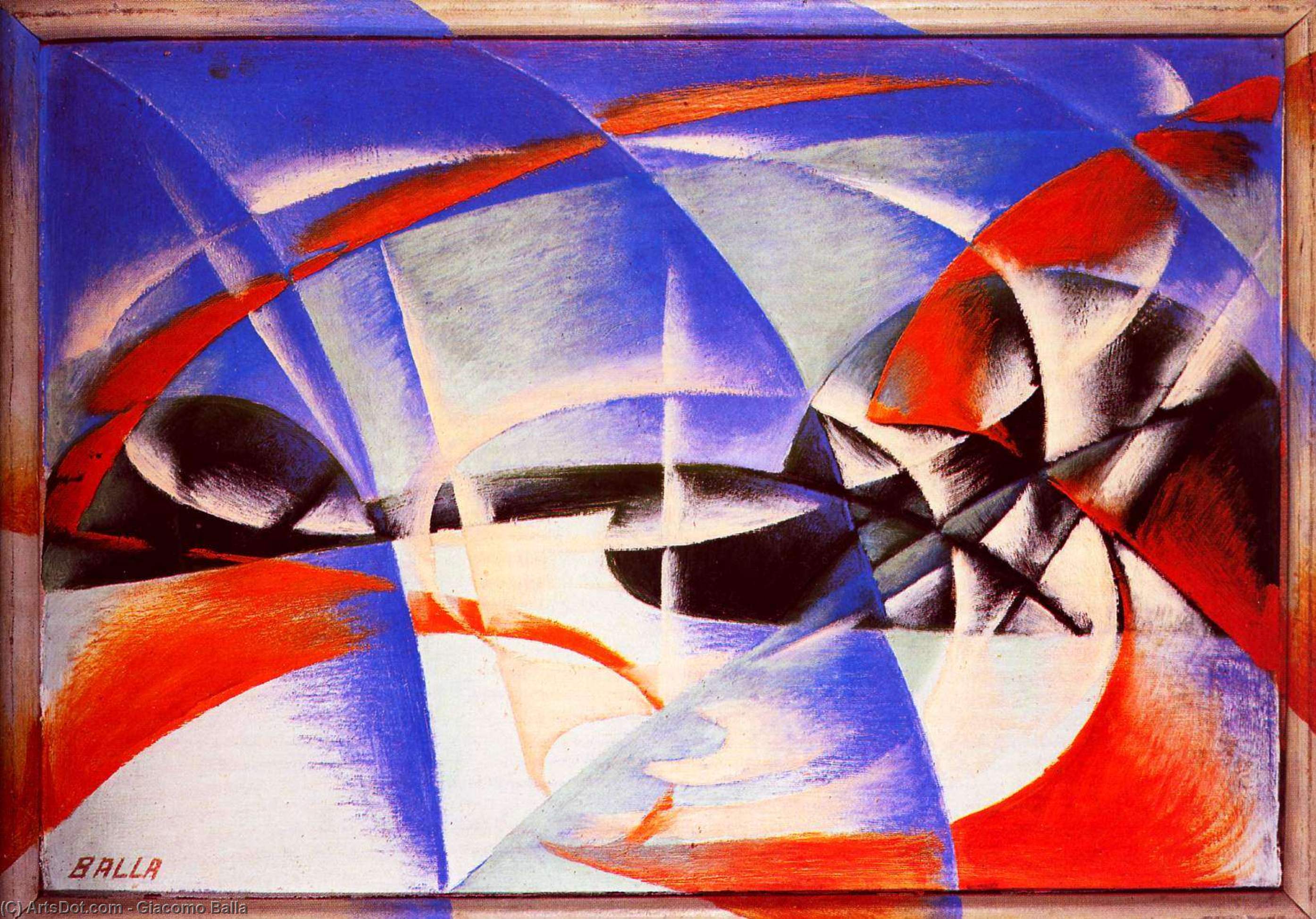 Wikioo.org - The Encyclopedia of Fine Arts - Painting, Artwork by Giacomo Balla - Landscape