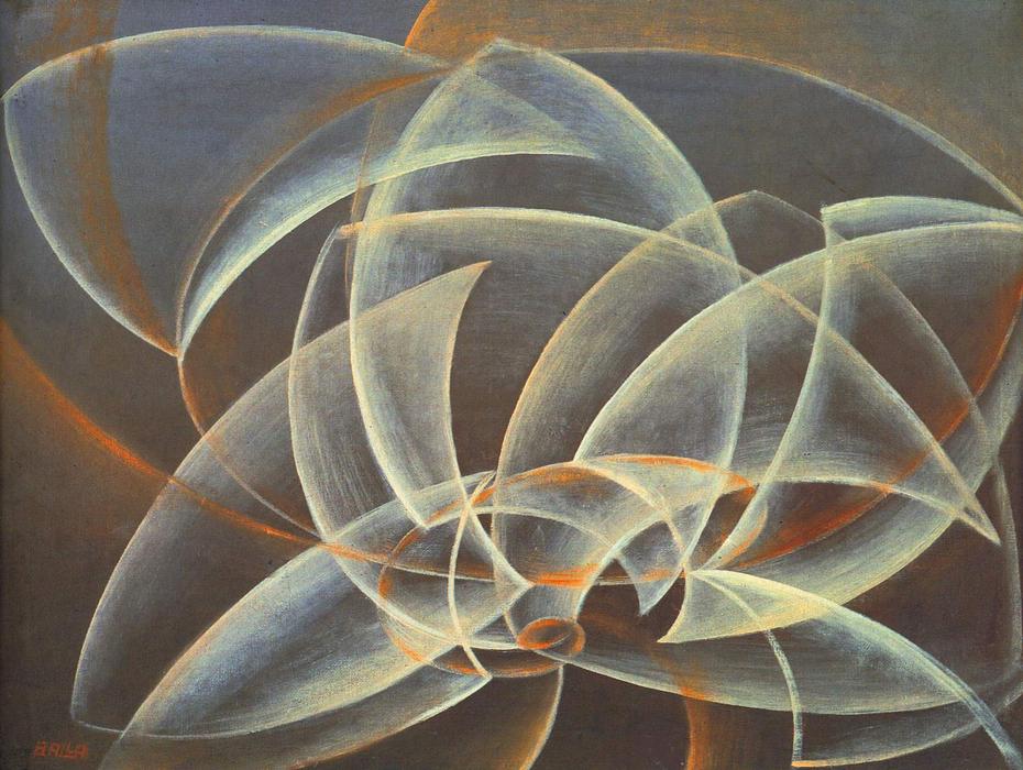 Wikioo.org - The Encyclopedia of Fine Arts - Painting, Artwork by Giacomo Balla - Vortex, space, form