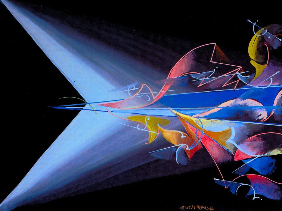 Wikioo.org – La Enciclopedia de las Bellas Artes - Pintura, Obras de arte de Giacomo Balla - Ciencia contra oscurantismo