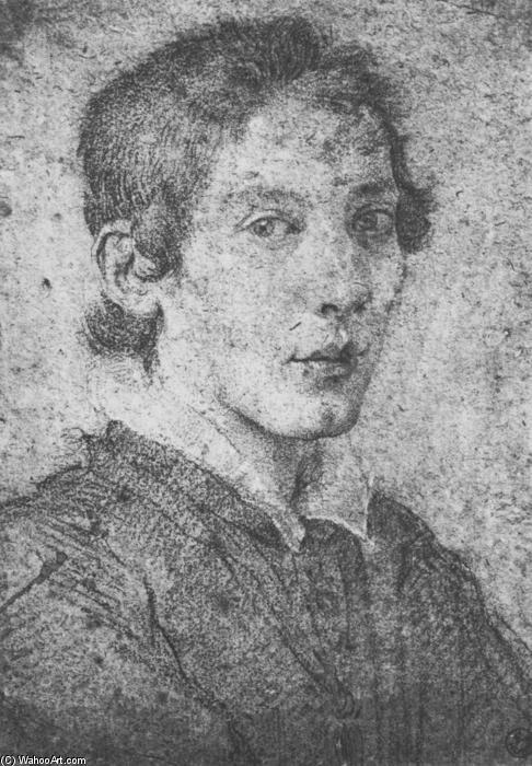 WikiOO.org - Encyclopedia of Fine Arts - Lukisan, Artwork Gian Lorenzo Bernini - Portrait of a Young Man (Self-Portrait)