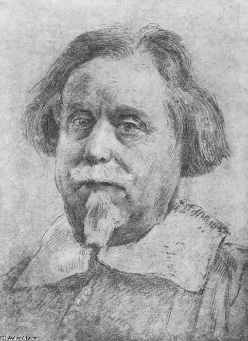 WikiOO.org - Encyclopedia of Fine Arts - Lukisan, Artwork Gian Lorenzo Bernini - Portrait of a Man with a Moustache
