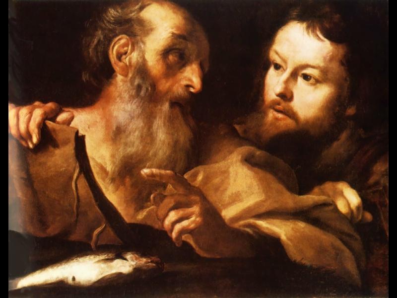 Wikioo.org - The Encyclopedia of Fine Arts - Painting, Artwork by Gian Lorenzo Bernini - Saint Andrew and Saint Thomas