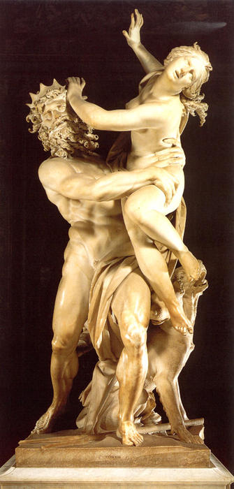 Wikioo.org – La Enciclopedia de las Bellas Artes - Pintura, Obras de arte de Gian Lorenzo Bernini - Violación de Proserpina