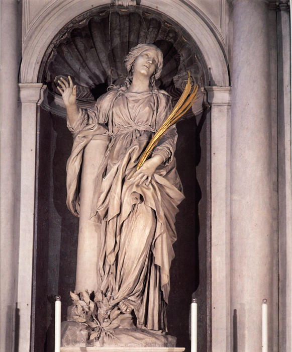 Wikioo.org – La Enciclopedia de las Bellas Artes - Pintura, Obras de arte de Gian Lorenzo Bernini - Santa Bibiana